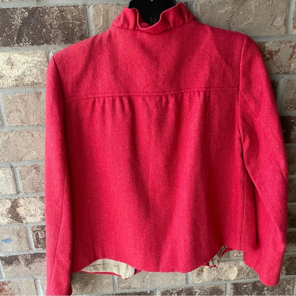 J Crew Ruffled Trim Blazer - Picture 9 of 10